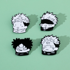 4 Styles Jujutsu Kaisen Cartoon Anime Alloy Pin Brooch