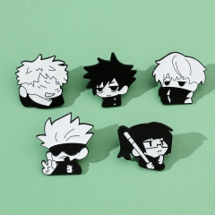 5 Styles Jujutsu Kaisen Cartoon Anime Alloy Pin Brooch