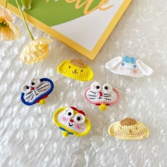 6 Styles Sanrio Doraemon Cartoon Anime Knitted Hair Clip Hairpin
