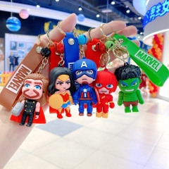 40 Styles Spider-Man Iron Man Deadpool Cartoon Anime Figure Keychain