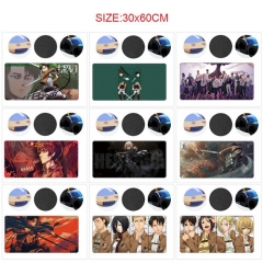 12 Styles 60*30CM Attack on Titan/Shingeki No Kyojin Cartoon Pattern Anime Mouse Pad