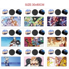 10 Styles 60*30CM Sword Art Online | SAO Cartoon Pattern Anime Mouse Pad