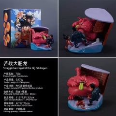 7CM Dragon Ball Z Son Goku VS Fat Dragon Anime PVC Figure Toy Doll