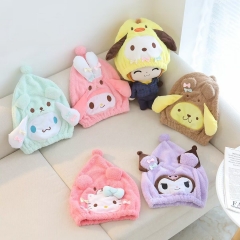 20*20cm 6 Styles Sanrio Kuromi Cinnamoroll Anime Shower Cap