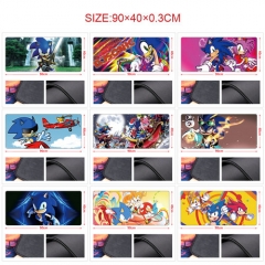 11 Styles 90*40CM Sonic the Hedgehog Pattern Anime Mouse Pad