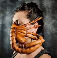 2 Styles Halloween Horror Alien scorpion leather cosplay Anime Mask