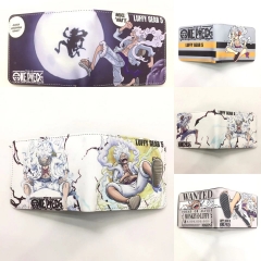 5 Styles One Piece Cartoon PU Purse Anime Short Wallet