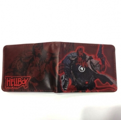Hellboy Cartoon PU Purse Anime Short Wallet