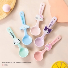 5 Styles Sanrio Hello Kitty Kuromi Cartoon Anime Ceramics Spoon