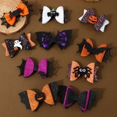 10 Styles Halloween Funny Ghost Pumpkin Witch Hats Hair Clips Anime Hairpin
