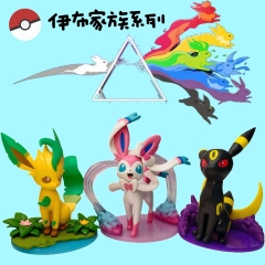 3 Styles Pokemon Eeveelution Cartoon Anime PVC Figures