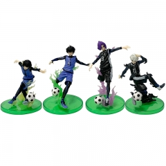 (No Box) 4 Styles Blue Lock Isagi Yoichi Bachira Meguru Nagi Seishiro Mikage Reo Cartoon Anime PVC Figure