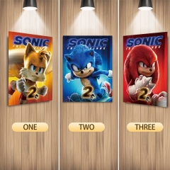Sonic the Hedgehog Cartoon Can Change Pattern Lenticular Flip Anime 3D Poster