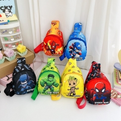 6 Styles Spider-man Captain America Iron Man Cartoon Anime Crossbody Bag
