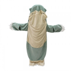 4 Sizes Pokemon Snorlax Cartoon Anime Plush Flannel Sleeping Bag Pajamas