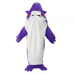 4 Sizes Pokemon Gengar Cartoon Anime Plush Flannel Sleeping Bag Pajamas
