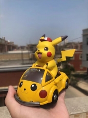 13cm Pokemon Pikachu driving car Anime PVC Figure Toy