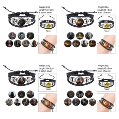 4 Styles (Replaceable Pattern) Black Myth: Wukong Cartoon Anime Bracelet Wristband