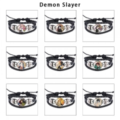 16 Styles Demon Slayer: Kimetsu no Yaiba Cartoon Anime Bracelet Wristband