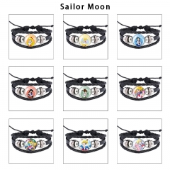 9 Styles Pretty Soldier Sailor Moon Cartoon Anime Bracelet Wristband
