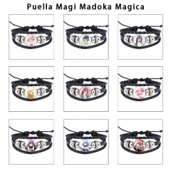 12 Styles Puella Magi Madoka Magica Cartoon Anime Bracelet Wristband