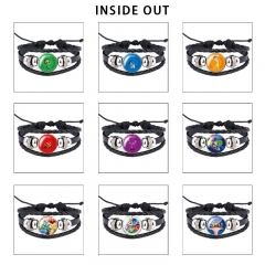 14 Styles Inside Out Cartoon Anime Bracelet Wristband