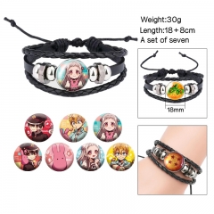 (Replaceable Pattern) Toilet-Bound Hanako-kun Cartoon Anime Bracelet Wristband