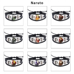 10 Styles Naruto Cartoon Anime Bracelet Wristband