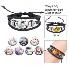 (Replaceable Pattern) Azur Lane Cartoon Anime Bracelet Wristband
