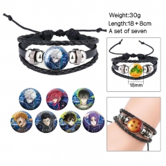 (Replaceable Pattern) Blue Lock Cartoon Anime Bracelet Wristband
