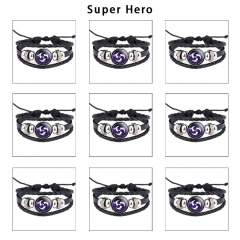24 Styles Marvel Comics Cartoon Anime Bracelet Wristband