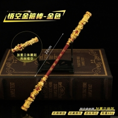 2 Styles 22cm Black Myth: Wukong Cos Hot Game Alloy Anime Monkey King Bar Wand