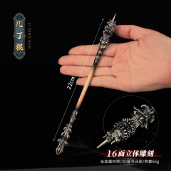 22cm Black Myth: Wukong Cos Hot Game Alloy Anime Monkey King Bar Wand