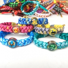 5 Styles Harry Potter Cartoon Woven Anime Bracelet Wristband