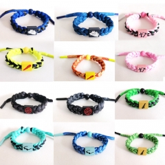 11 Styles Jujutsu Kaisen Cartoon Woven Anime Bracelet Wristband