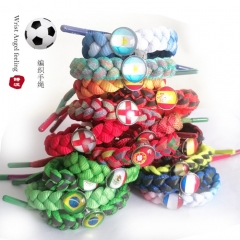 18 Styles FIFA World Cup Football Team Woven Anime Bracelet Wristband