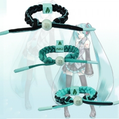 3 Styles Hatsune Miku Cartoon Woven Anime Bracelet Wristband