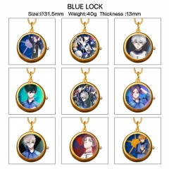 13 Styles Blue Lock Cartoon Anime Alloy Watch Necklace