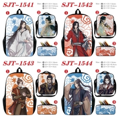 7 Styles Heaven Official's Blessing Cartoon Canvas Anime Backpack Bag+Lunch Bag+Pencil Bag Set