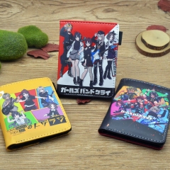 3 Styles Girls Band Cry Cartoon Pattern Coin Purse Short Anime Wallet