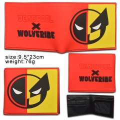 2 Styles Deadpool & Wolverine Cartoon Purse Anime PVC Short Wallet