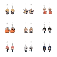 12 Styles Chainsaw Man Cartoon Anime Acrylic Earring