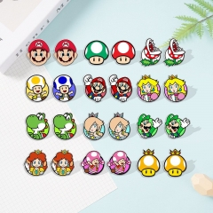 14 Styles Super Mario Bro Cartoon Anime Acrylic Earring