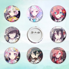 18 Styles 58mm Bungo Stray Dogs Cartoon Pin Anime Tinplate Brooch