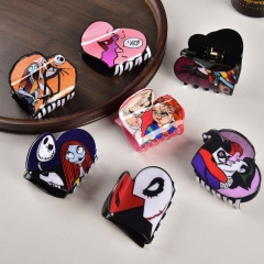 7 Styles Chucky Ghost Face Anime Hair Claw Clip Hairpin