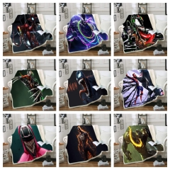 32 Styles 3 Sizes Marvel Comics Venom Spider-Man Double Layer One Side Anime Blanket