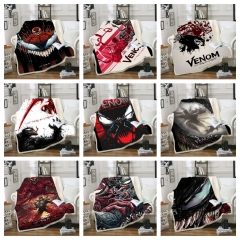32 Styles 3 Sizes Marvel Comics Venom Spider-Man Double Layer One Side Anime Blanket