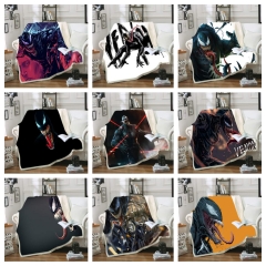32 Styles 3 Sizes Marvel Comics Venom Spider-Man Double Layer One Side Anime Blanket