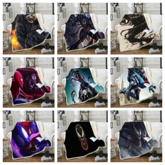 32 Styles 3 Sizes Marvel Comics Venom Spider-Man Double Layer One Side Anime Blanket