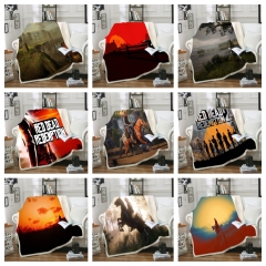 32 Styles 3 Sizes Red Dead: Redemption Double Layer One Side Anime Blanket